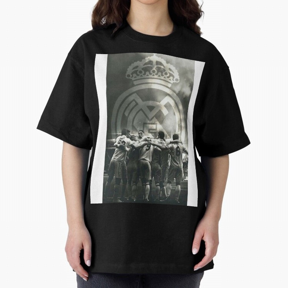 King Madrid Graphic T-Shirt Share the Excitement of Match Day Hype around FIFA World Cup 2026 Group Stage, Haaland and Mbappe, Germany, Championship Spirit, Famous Goals, Roaring Crowds and International Football Unity; Ideal for Fans Who Follow