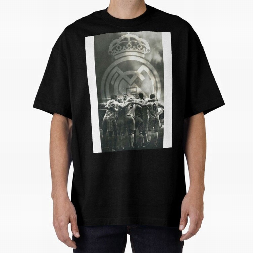 King Madrid Graphic T-Shirt Share the Excitement of Match Day Hype around FIFA World Cup 2026 Group Stage, Haaland and Mbappe, Germany, Championship Spirit, Famous Goals, Roaring Crowds and International Football Unity; Ideal for Fans Who Follow
