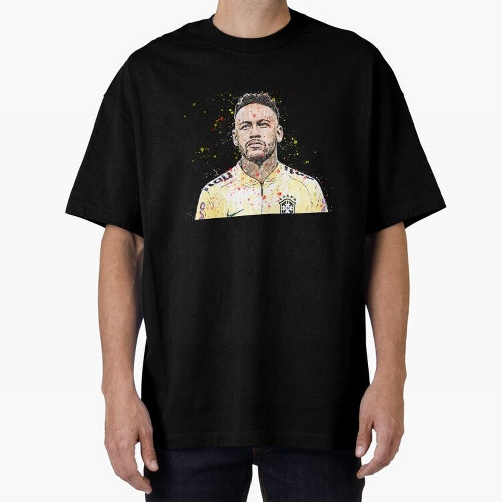 Neymar Neymar Oversized T-Shirt Feel Global Football Passion for FIFA World Cup 2026 Group Stage, Featuring Haaland and Mbappe, Netherlands, Worldwide Fan Energy, Dramatic Goals, Stadium Lights and Championship Celebrations; Made for Die Hard