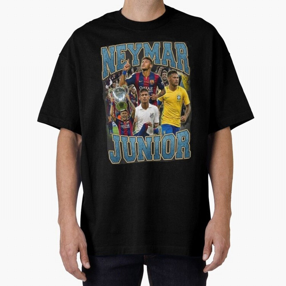 Neymar Junior Classic T-Shirt Honor the Football Icons of FIFA World Cup 2026 Spirit, Featuring England, Messi, Vintage Soccer Flavor, Modern Football Stars, National Flags and Final Night Emotion; Great for Watch Parties, Sports Bars, Family