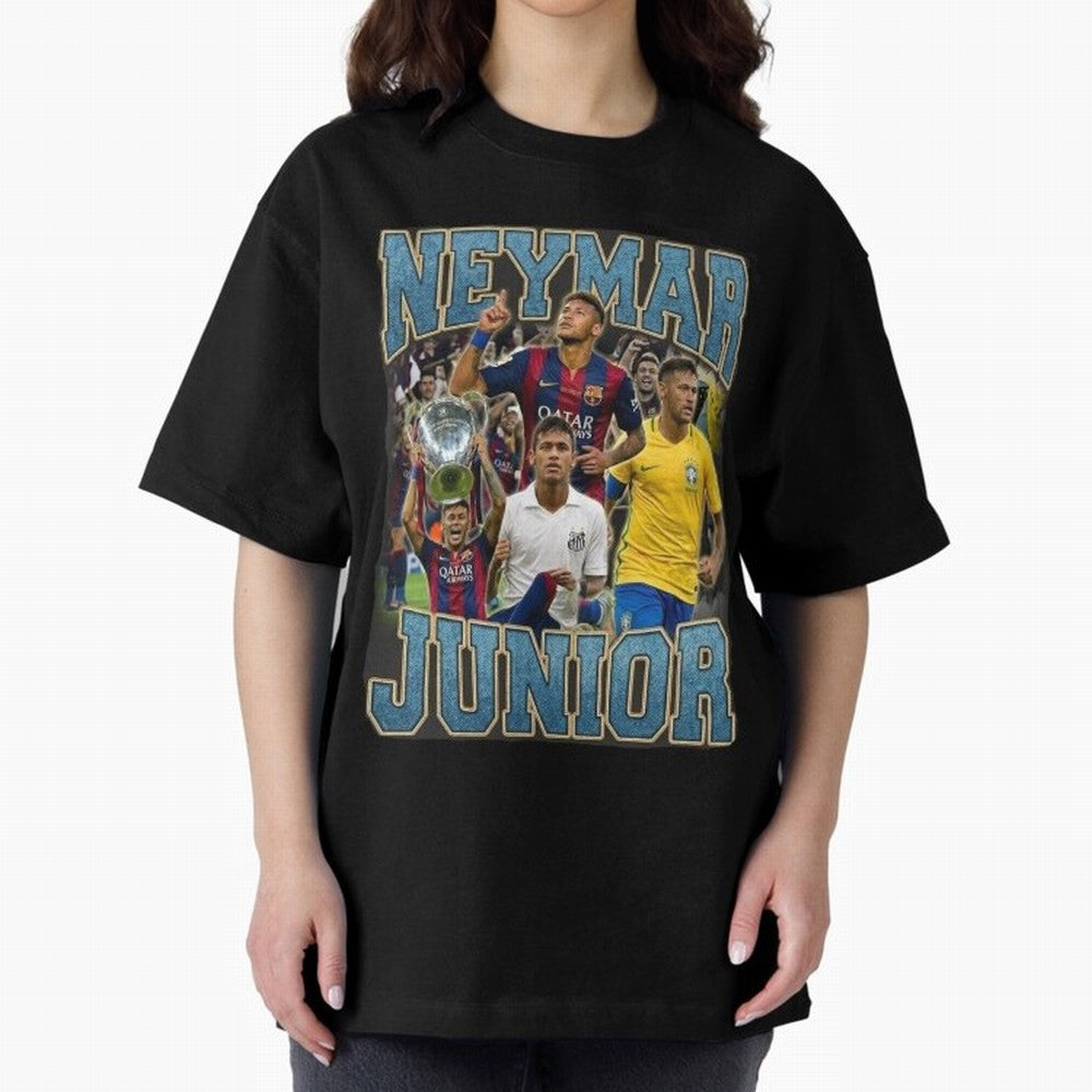 Neymar Junior Classic T-Shirt Honor the Football Icons of FIFA World Cup 2026 Spirit, Featuring England, Messi, Vintage Soccer Flavor, Modern Football Stars, National Flags and Final Night Emotion; Great for Watch Parties, Sports Bars, Family