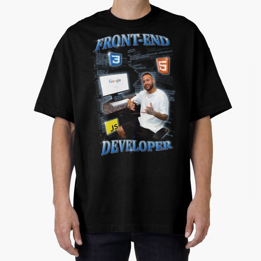 Front-end Developer Neymar - English Classic T-Shirt Stand Out with Spirit from FIFA World Cup 2026 Group Stage for Fans of Cristiano Ronaldo, Haaland and CR7 and France and Portugal, Bringing Goal Celebration Energy, Supporter Heritage, Football