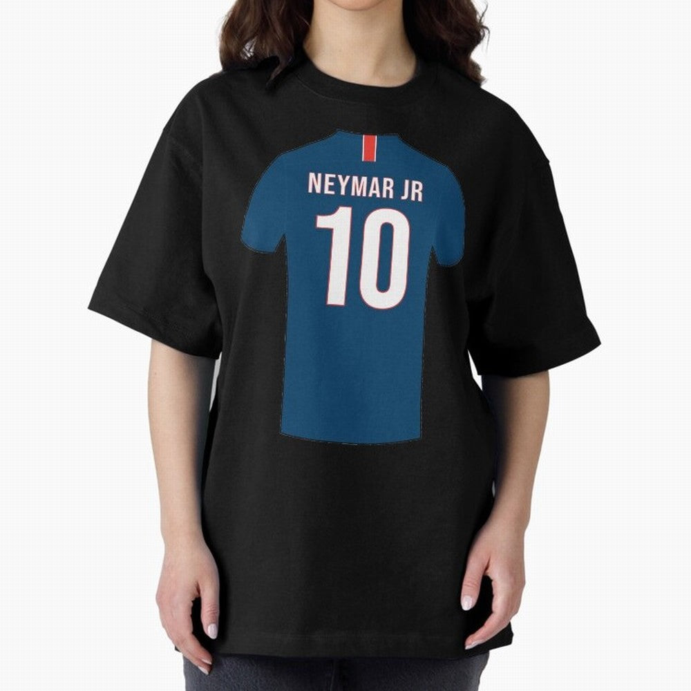 Neymar football jersey Oversized T-Shirt Cheer through Every Moment of FIFA World Cup 2026 USA Canada Mexico Highlighting Haaland and Mbappe, France and Portugal Energy, Retro Football Energy, Iconic Rivalries, Trophy Chase Drama and Stadium