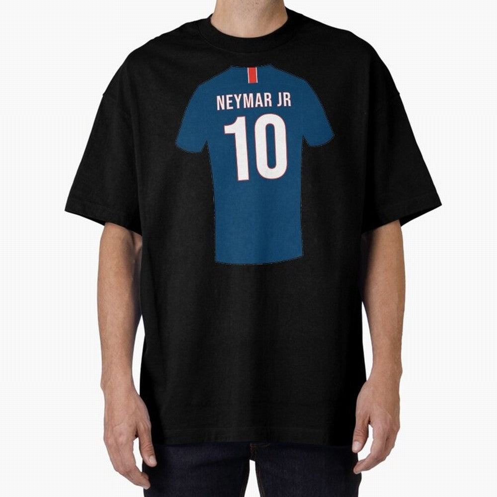 Neymar football jersey Oversized T-Shirt Cheer through Every Moment of FIFA World Cup 2026 USA Canada Mexico Highlighting Haaland and Mbappe, France and Portugal Energy, Retro Football Energy, Iconic Rivalries, Trophy Chase Drama and Stadium