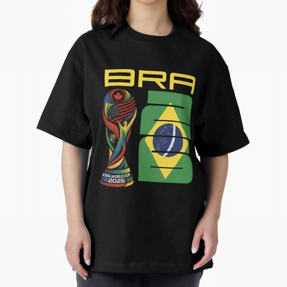 Brazil Soccer World Cup 2026 Fan Art - Selecao 2026 Essential T-Shirt Represent FIFA World Cup 2026 Group Stage Featuring Cristiano Ronaldo, Argentina and Brazil Energy, Champion Mindset, Group Stage Buzz, Knockout Tension and Passionate Fan