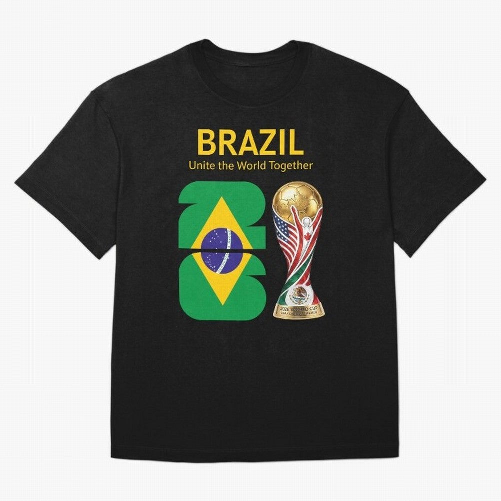 World Cup 2026, IMG 017, BRAZIL 001 Classic T-Shirt Follow the Final Road of the FIFA World Cup 2026 USA Canada Mexico Journey through Haaland and Mbappe Highlights, Brazil Pride, Football Passion, Legendary Performances, Festival Vibes and