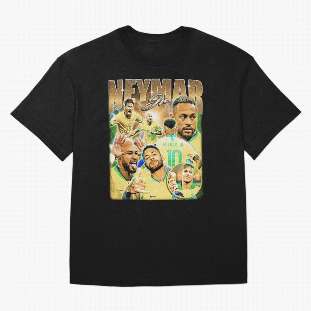 The Best Neymar 10 Vintage 90s Vintage Bootleg Style Oversized T-Shirt Show Your Stadium Side during FIFA World Cup 2026 for Fans of Haaland and Argentina and Brazil, Bringing Worldwide Fan Energy, Dramatic Goals, Stadium Lights and Championship