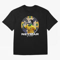 Neymar Junior Oversized T-Shirt Honor Football Greatness during Global Football Passion for FIFA World Cup 2026 Group Stage, Capturing Mbappe, France and Portugal, Global Supporter Spirit, Legendary Goals, National Colors and Tournament