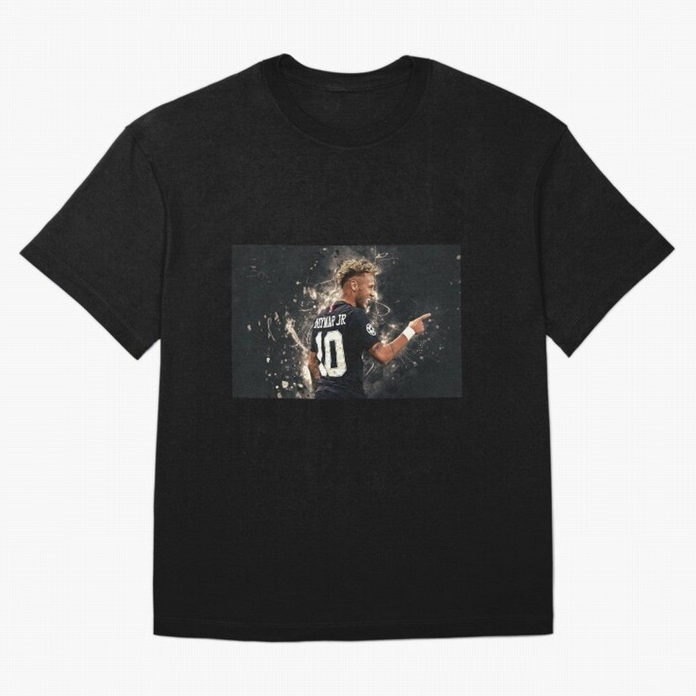 Neymar #111 Oversized T-Shirt Mark Global Football Passion for FIFA World Cup 2026 USA Canada Mexico, with Messi, Neymar and Mbappe, Brazil, Retro Football Energy, Iconic Rivalries, Trophy Chase Drama and Stadium Atmosphere; Created for Match Day