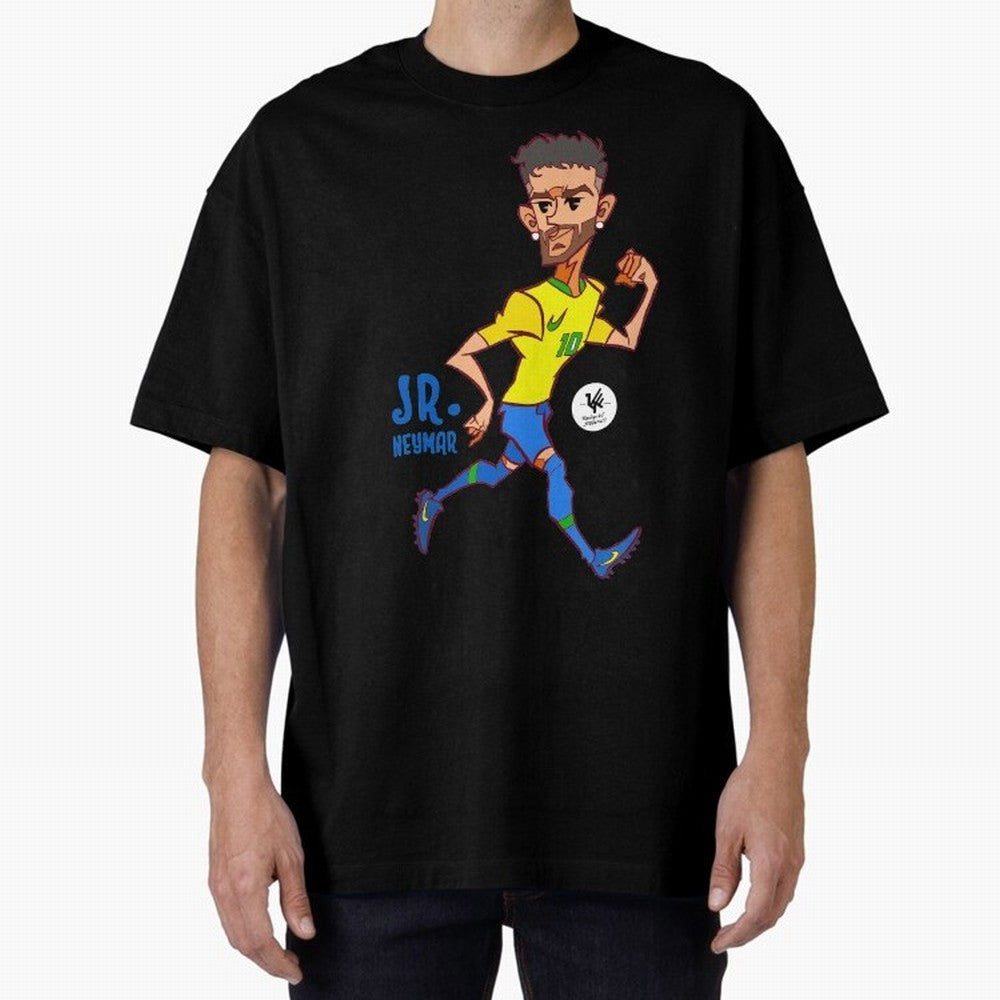 Neymar Oversized T-Shirt Cheer for FIFA World Cup 2026 USA Canada Mexico Highlighting Cristiano Ronaldo, Haaland and CR7, England and Germany Energy, Game Day Rituals, Football Legends, Country Pride and the Road to the Final; Perfect for Fans,