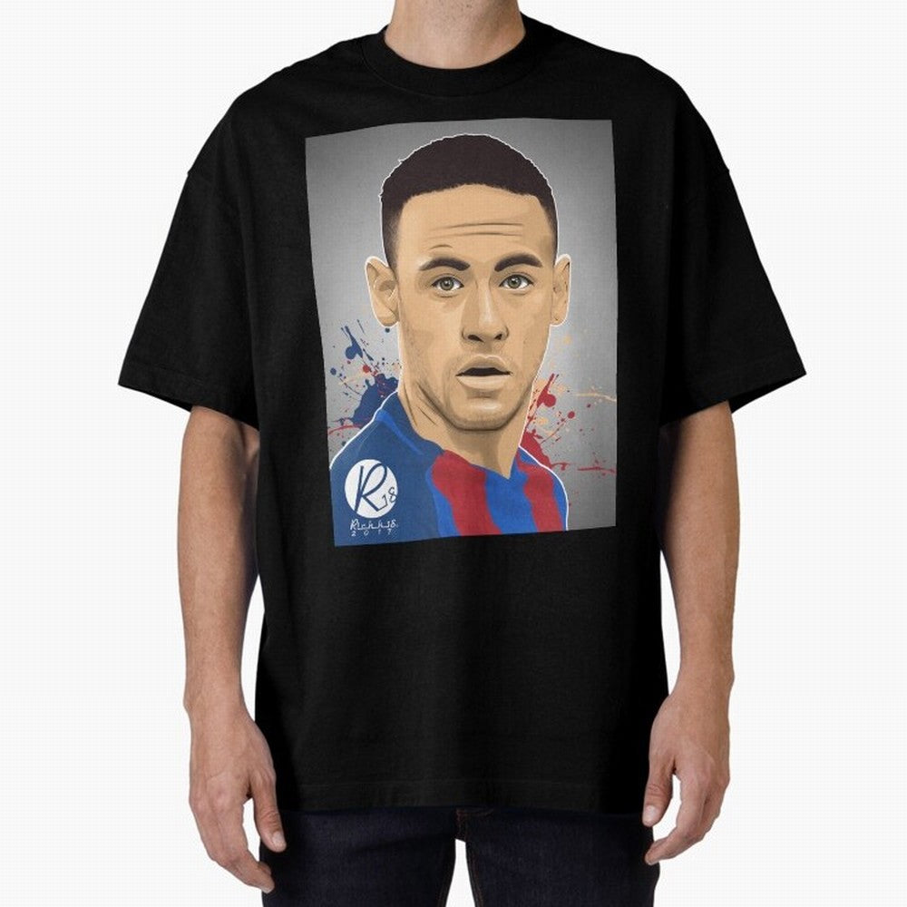 NEYMAR Oversized T-Shirt Share the Excitement of FIFA World Cup 2026 USA Canada Mexico Spirit, Driven by England and Germany, Neymar, Haaland and Cristiano Ronaldo, Classic Soccer Heritage, Championship Pressure, Fan Loyalty and International