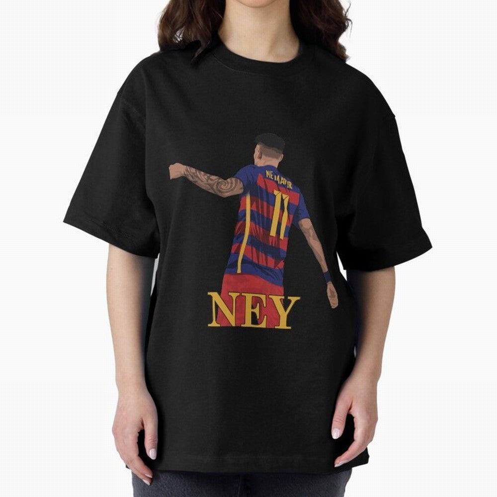 Neymar Oversized T-Shirt Enjoy the Biggest Football Party of the FIFA World Cup 2026 Journey through CR7 and Messi Highlights, England Pride, Retro Football Energy, Iconic Rivalries, Trophy Chase Drama and Stadium Atmosphere; Ideal for Passionate