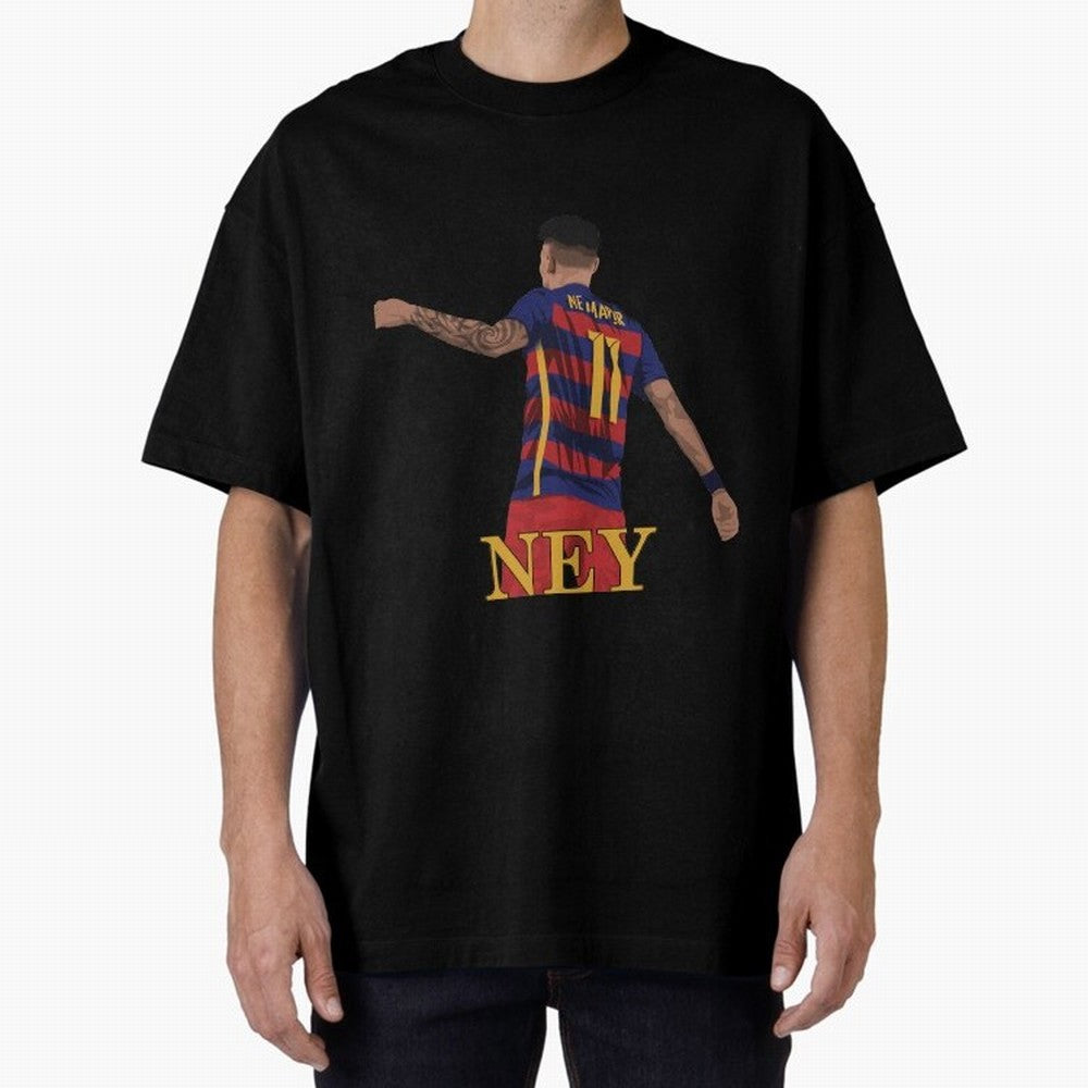 Neymar Oversized T-Shirt Enjoy the Biggest Football Party of the FIFA World Cup 2026 Journey through CR7 and Messi Highlights, England Pride, Retro Football Energy, Iconic Rivalries, Trophy Chase Drama and Stadium Atmosphere; Ideal for Passionate