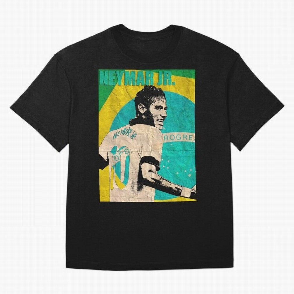 Neymar Oversized T-Shirt Bring International Match Energy to Global Football Passion for FIFA World Cup 2026, Highlighting Mbappe, Germany, Game Day Rituals, Football Legends, Country Pride and the Road to the Final; Great for Supporters Who Love