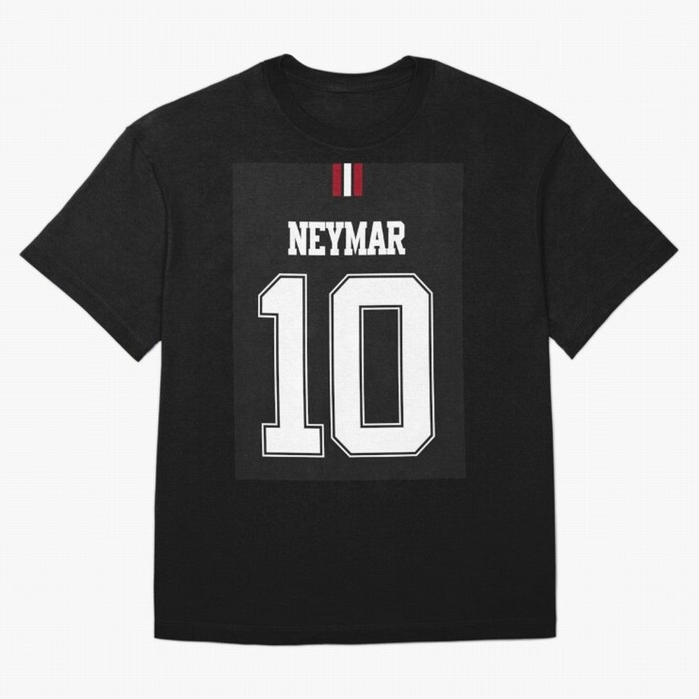 Neymar Oversized T-Shirt Represent Football Lovers during Global Football Passion for FIFA World Cup 2026 Group Stage, Centered on Haaland and Mbappe, Argentina and Brazil, Classic Soccer Heritage, Championship Pressure, Fan Loyalty and