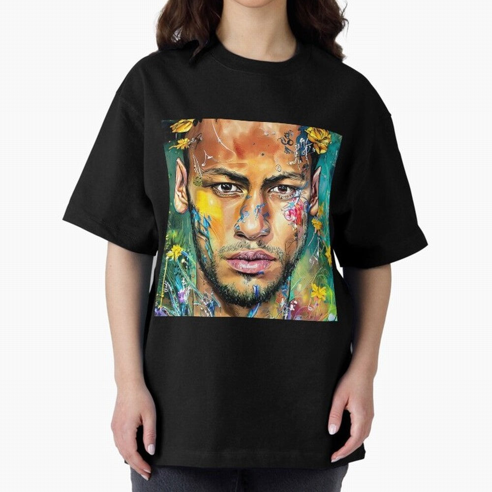 Neymar Oversized T-Shirt Celebrate National Team Dreams in FIFA World Cup 2026 Group Stage for Fans of Neymar, Haaland and Cristiano Ronaldo and France and Portugal, Bringing Football Passion, Legendary Performances, Festival Vibes and Supporter