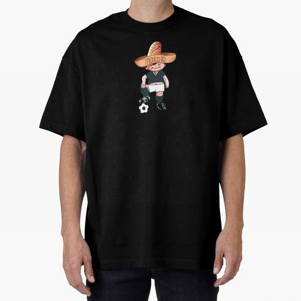 Classic Soccer Retro Mexico 1970 Oversized T-Shirt Live for the Drama of FIFA World Cup 2026 Group Stage for Fans of Cristiano Ronaldo, Haaland and CR7 and France, Bringing Retro Football Energy, Iconic Rivalries, Trophy Chase Drama and Stadium