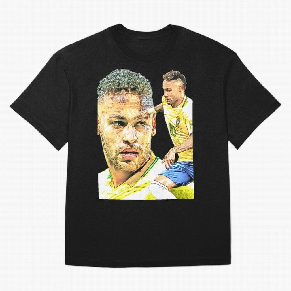 Neymar Futbol Oversized T-Shirt Celebrate the Magic of FIFA World Cup 2026 Group Stage for Fans of Cristiano Ronaldo and Argentina, France and Brazil, Bringing Tournament Hype, Historic Matchups, Family Viewing Parties and Global Sports Pride; Made