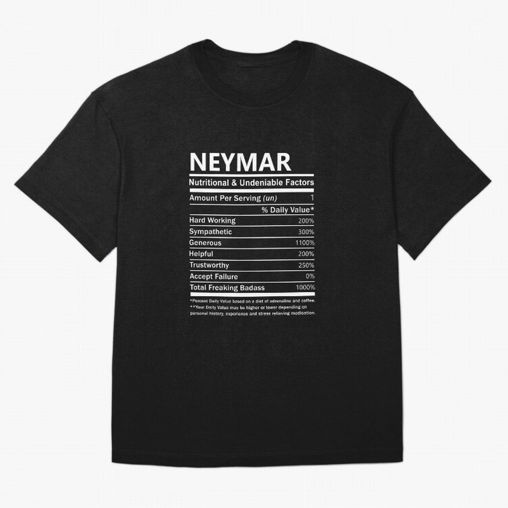 Neymar Name T Shirt - Neymar Nutritional And Undeniable Factors Gift Item Tee Essential T-Shirt Honor Football Greatness during Match Day Hype around FIFA World Cup 2026, CR7 and Messi, Portugal, Vintage Soccer Flavor, Modern Football Stars,