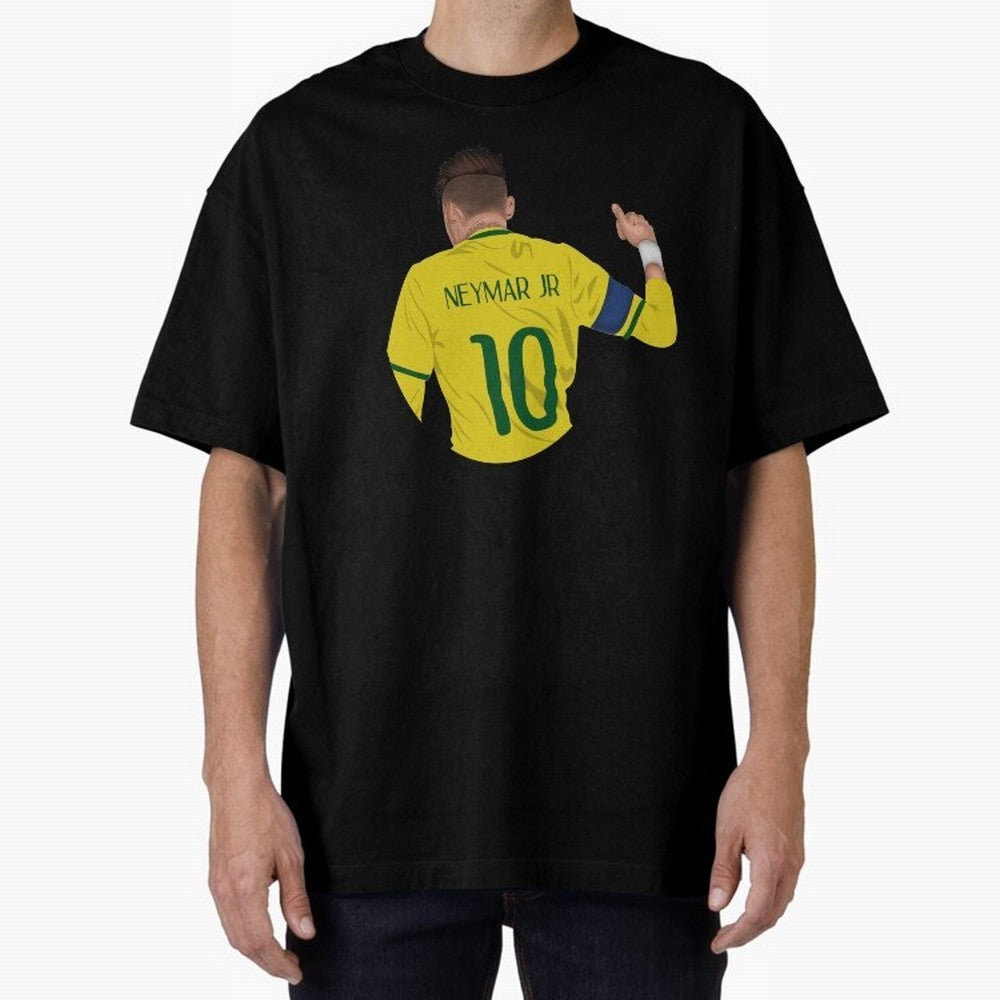Neymar Junior Oversized T-Shirt Bring FIFA World Cup 2026 for Fans of Neymar, Haaland and Cristiano Ronaldo and Argentina, Bringing Goal Celebration Energy, Supporter Heritage, Football Icons and Worldwide Tournament Joy; Built for Supporters