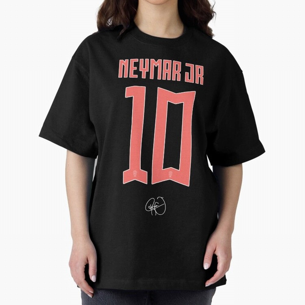 Neymar 10 Oversized T-Shirt Turn Every Weekend Toward Global Football Passion for FIFA World Cup 2026, Made for Mbappe, Germany, Championship Spirit, Famous Goals, Roaring Crowds and International Football Unity; Ideal for Passionate Fans Who Love