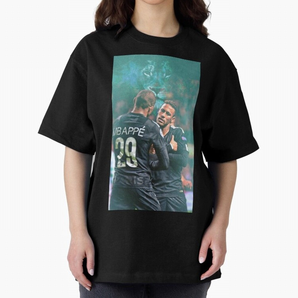 Art Neymar Wallpaper Oversized T-Shirt Remember FIFA World Cup 2026 Highlighting CR7, Portugal Energy, Worldwide Fan Energy, Dramatic Goals, Stadium Lights and Championship Celebrations; Made for Collectors Who Enjoy Iconic Players, Country Pride,