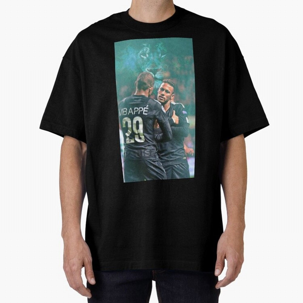 Art Neymar Wallpaper Oversized T-Shirt Remember FIFA World Cup 2026 Highlighting CR7, Portugal Energy, Worldwide Fan Energy, Dramatic Goals, Stadium Lights and Championship Celebrations; Made for Collectors Who Enjoy Iconic Players, Country Pride,