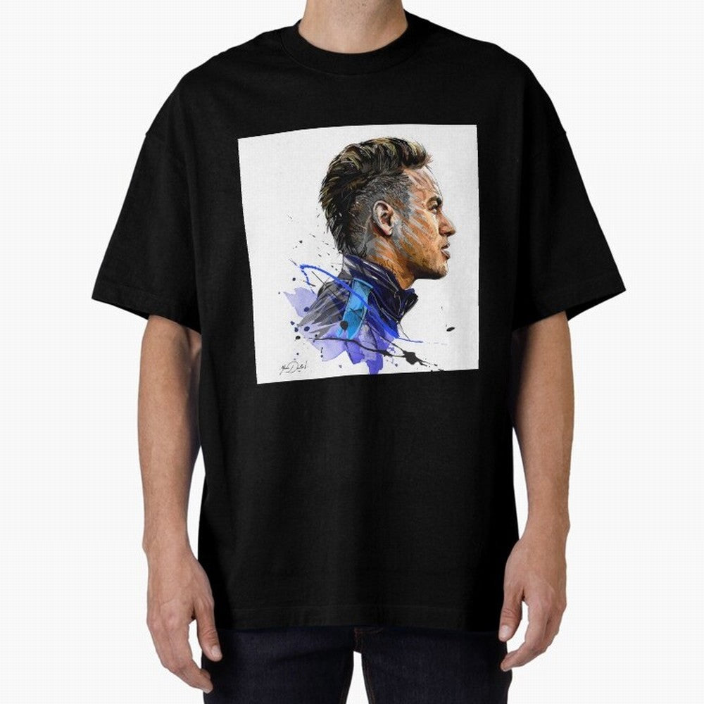 Neymar Design Oversized T-Shirt Celebrate Fan Favorites in FIFA World Cup 2026 USA Canada Mexico Celebrating Cristiano Ronaldo, Argentina and Brazil Energy, Classic Soccer Heritage, Championship Pressure, Fan Loyalty and International Pride; Made