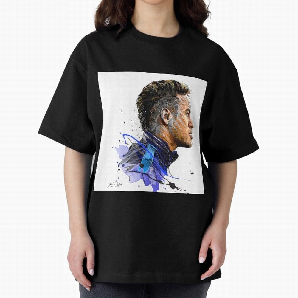 Neymar Design Oversized T-Shirt Celebrate Fan Favorites in FIFA World Cup 2026 USA Canada Mexico Celebrating Cristiano Ronaldo, Argentina and Brazil Energy, Classic Soccer Heritage, Championship Pressure, Fan Loyalty and International Pride; Made
