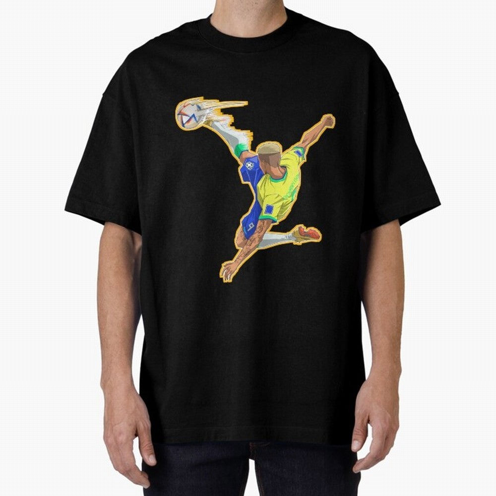 Richarlison Anime Goal Essential T-Shirt Join Supporters Worldwide for FIFA World Cup 2026 USA Canada Mexico Capturing Messi and Cristiano Ronaldo, Brazil Energy, Game Day Rituals, Football Legends, Country Pride and the Road to the Final; Made for
