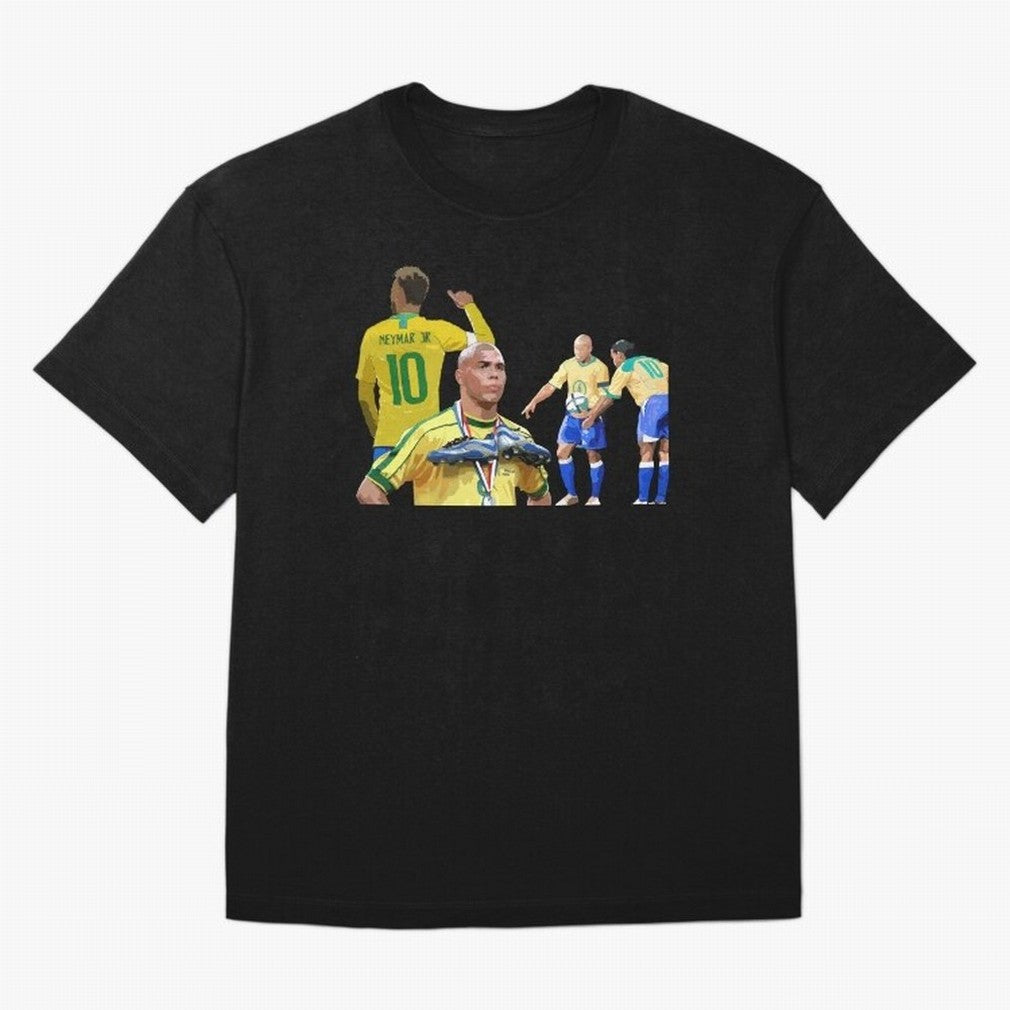 Brazilian Icons Oversized T-Shirt Represent the Passion of Global Football Passion for FIFA World Cup 2026 Group Stage, Driven by Neymar, Haaland and Cristiano Ronaldo, France and Portugal, Fan Favorite Moments, National Team Passion, Big Match