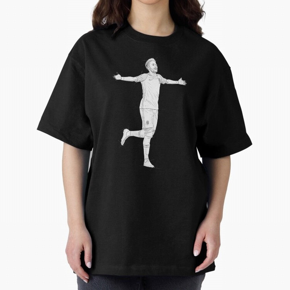 Neymar Joga Bonito Oversized T-Shirt Honor the Beautiful Game during the FIFA World Cup 2026 Group Stage Journey through CR7 Highlights, Portugal, Spain and Germany Pride, Soccer Culture, Superstar Moments, National Team Dreams and Competitive