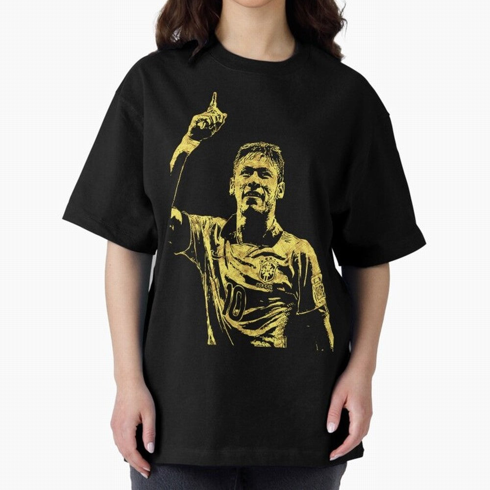 Neymar Fan Art Oversized T-Shirt Bring a Champion Mindset to FIFA World Cup 2026 Spirit, Inspired by Brazil, Portugal and Argentina, Mbappe and Neymar, Football Festival Excitement, Trophy Ambitions, Country Rivalries and Star Player Buzz; Made for