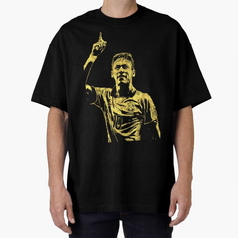 Neymar Fan Art Oversized T-Shirt Bring a Champion Mindset to FIFA World Cup 2026 Spirit, Inspired by Brazil, Portugal and Argentina, Mbappe and Neymar, Football Festival Excitement, Trophy Ambitions, Country Rivalries and Star Player Buzz; Made for