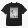 Illustration Neymar Wallpaper Classic T-Shirt Follow the Road to FIFA World Cup 2026 USA Canada Mexico Capturing Messi, Neymar and Mbappe, Spain Energy, Championship Spirit, Famous Goals, Roaring Crowds and International Football Unity; Created for