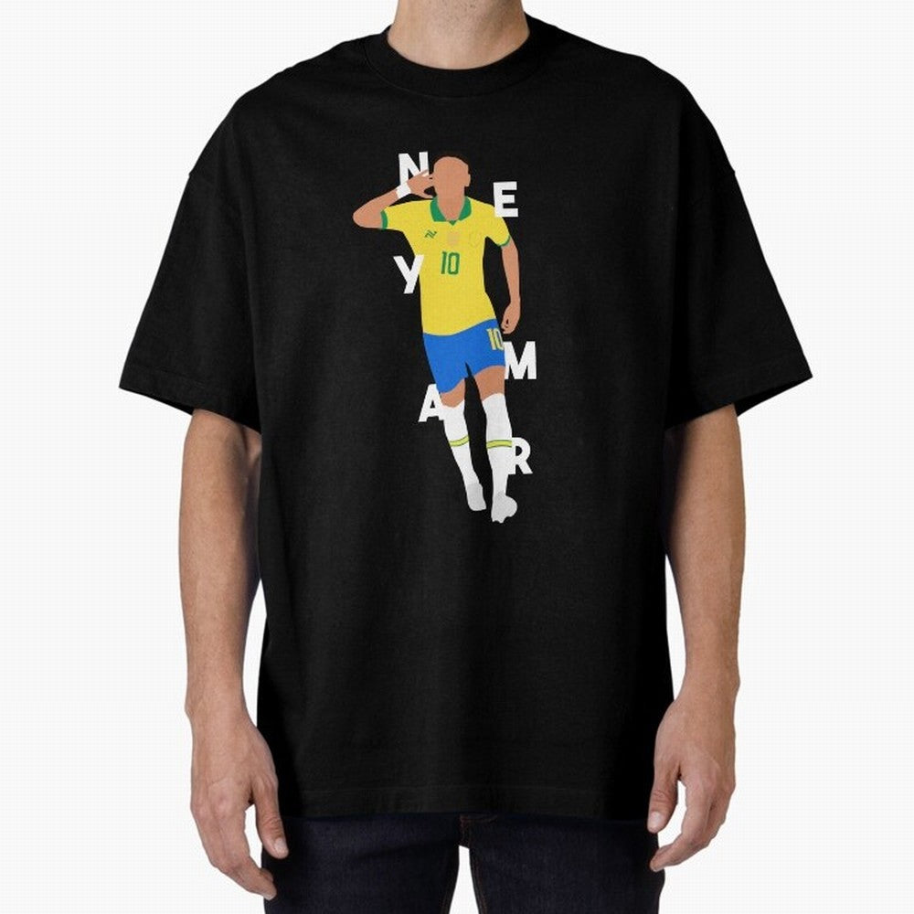 Neymar x Brazil Oversized T-Shirt Support the Legends of FIFA World Cup 2026 Group Stage Capturing Messi, CR7 and Mbappe, Argentina Energy, Champion Mindset, Group Stage Buzz, Knockout Tension and Passionate Fan Culture; Made for Collectors Who
