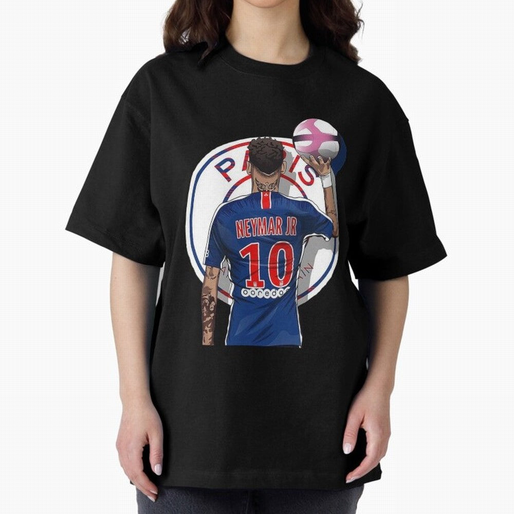 Art Neymar Illustration Classic T-Shirt Celebrate Rivalries and Pride in FIFA World Cup 2026 Spirit, Connected to England and Germany, Messi, Global Supporter Spirit, Legendary Goals, National Colors and Tournament Celebration; Made for Collectors