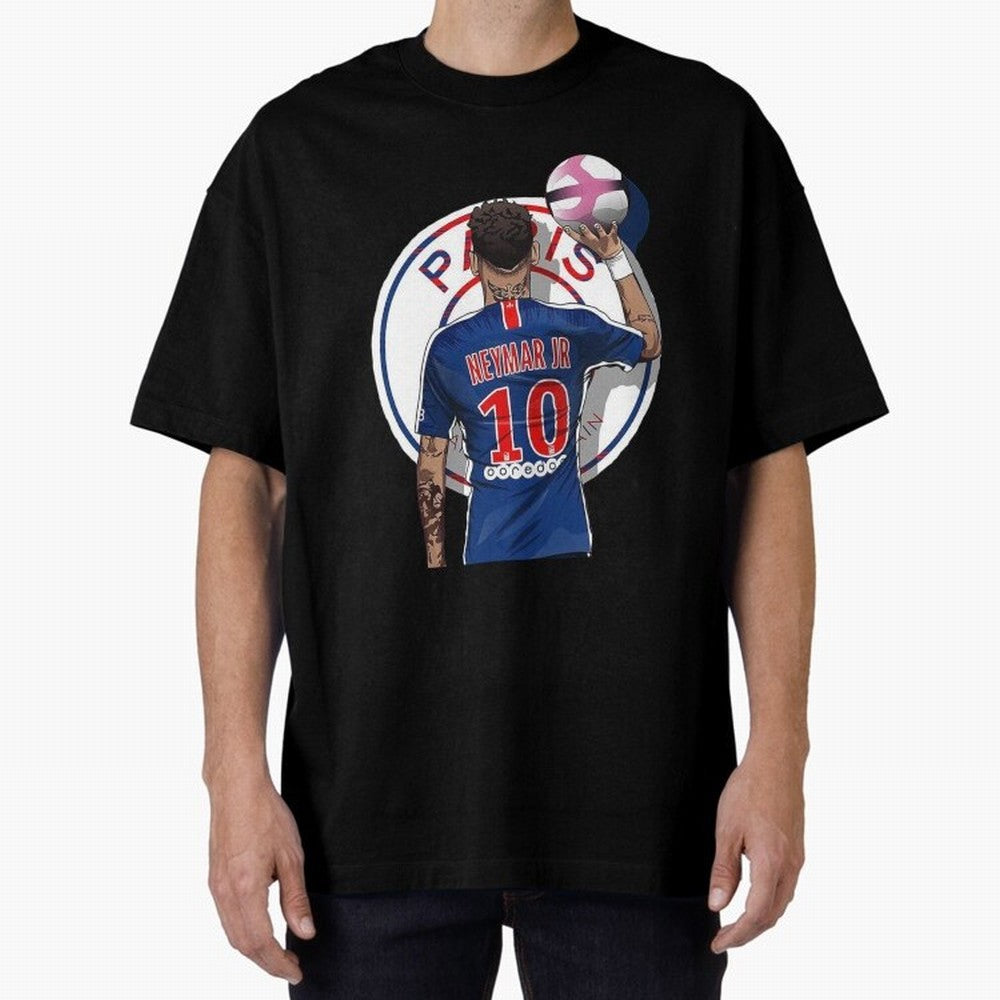 Art Neymar Illustration Classic T-Shirt Celebrate Rivalries and Pride in FIFA World Cup 2026 Spirit, Connected to England and Germany, Messi, Global Supporter Spirit, Legendary Goals, National Colors and Tournament Celebration; Made for Collectors