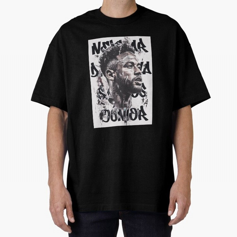 Potrait artistic collage of Neymar Classic T-Shirt Represent the Passion of Match Day Hype around FIFA World Cup 2026, Mbappe and Neymar, France and Portugal, Stadium Memories, Football Loyalty, International Chants and Championship Tradition;