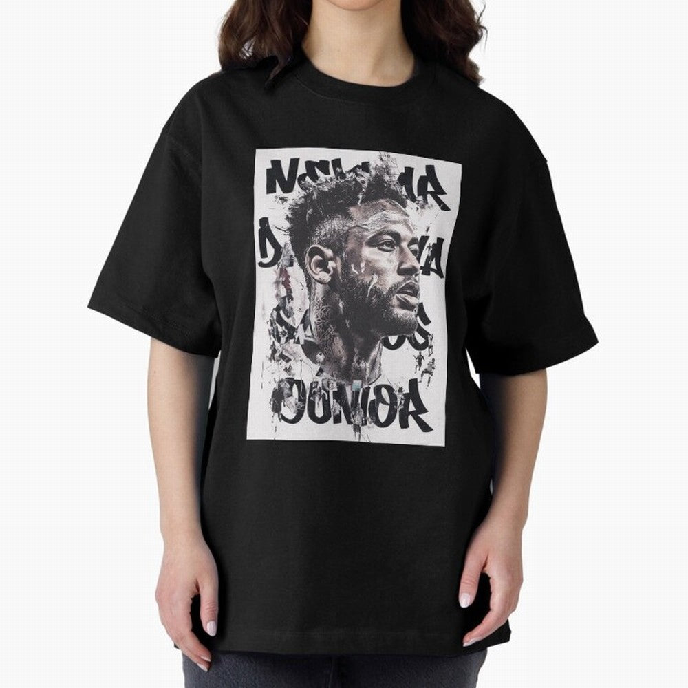 Potrait artistic collage of Neymar Classic T-Shirt Represent the Passion of Match Day Hype around FIFA World Cup 2026, Mbappe and Neymar, France and Portugal, Stadium Memories, Football Loyalty, International Chants and Championship Tradition;