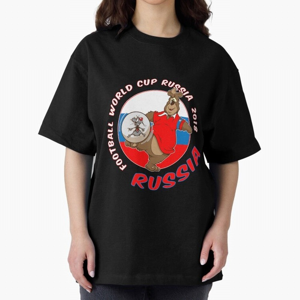Russia football World Cup Russia 2018 T shirt and merchandise Oversized T-Shirt Discover the FIFA World Cup 2026 USA Canada Mexico Journey through Messi, CR7 and Mbappe Highlights, France Pride, Stadium Chants, National Pride, Trophy Dreams and