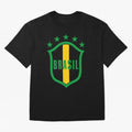 BRASIL LOGO 002 Oversized T-Shirt Bring International Match Energy to Global Football Passion for FIFA World Cup 2026 Group Stage, Driven by Neymar, Haaland and Cristiano Ronaldo, Germany, Tournament Hype, Historic Matchups, Family Viewing Parties