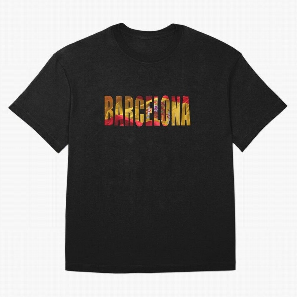 Barcelona city 2 Oversized T-Shirt Celebrate Fan Culture around FIFA World Cup 2026 Spirit, Centered on Argentina, Messi, Football Festival Excitement, Trophy Ambitions, Country Rivalries and Star Player Buzz; Ideal for Football Dads, Football