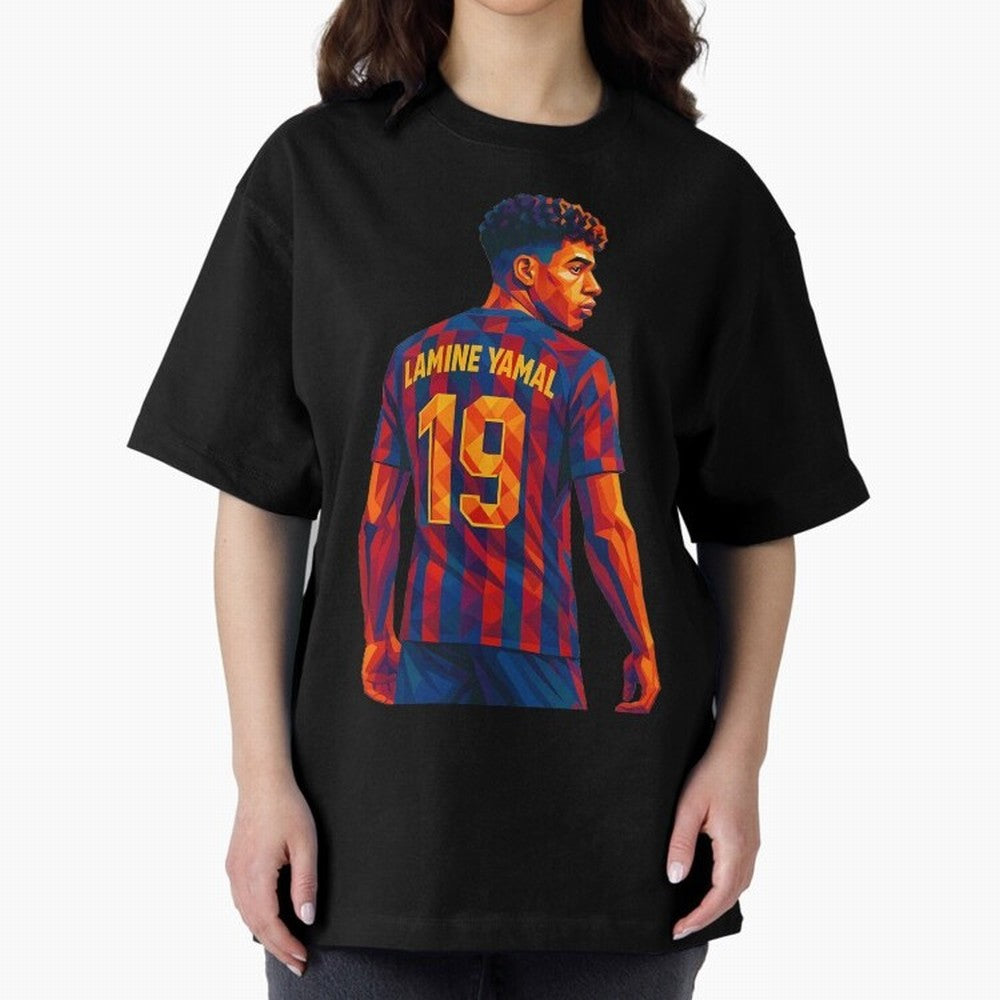 Lamine Yamal Oversized T-Shirt Elevate Match Day Hype around FIFA World Cup 2026 Group Stage, Messi, Neymar and Mbappe, Argentina and Brazil, Tournament Hype, Historic Matchups, Family Viewing Parties and Global Sports Pride; Perfect for Fans,