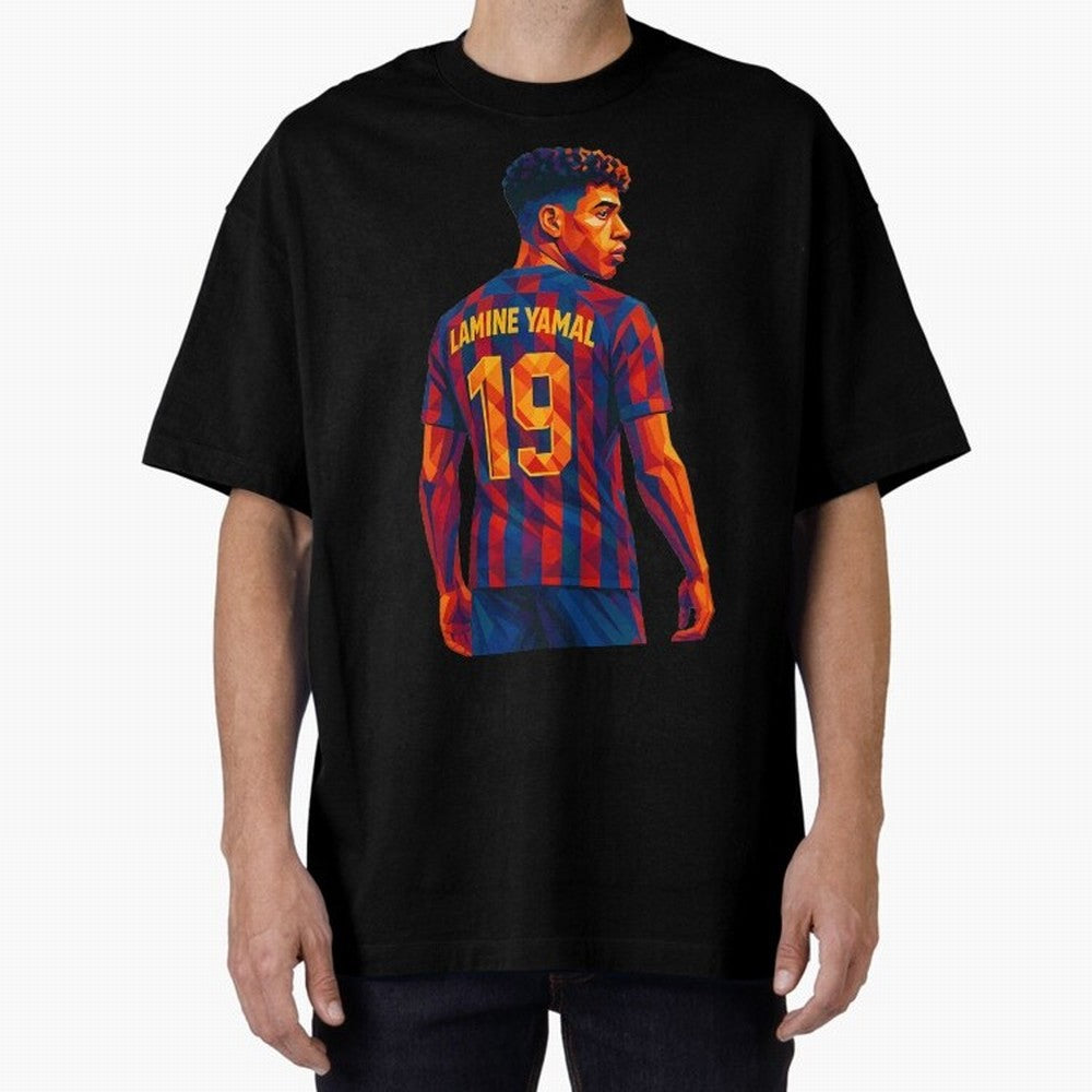 Lamine Yamal Oversized T-Shirt Elevate Match Day Hype around FIFA World Cup 2026 Group Stage, Messi, Neymar and Mbappe, Argentina and Brazil, Tournament Hype, Historic Matchups, Family Viewing Parties and Global Sports Pride; Perfect for Fans,