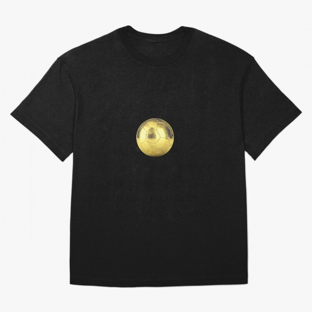 Gold Football | Golden Football Good Quality Oversized T-Shirt Showcase the FIFA World Cup 2026 Group Stage Journey through Neymar, Haaland and Cristiano Ronaldo Highlights, Spain and Netherlands Pride, Champion Mindset, Group Stage Buzz, Knockout