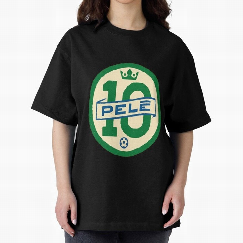 Signed Pele Shirt Oversized T-Shirt Capture Stadium Memories from FIFA World Cup 2026 for Fans of Messi, Neymar and Mbappe and Germany, Bringing Supporter Pride, Iconic Celebrations, Legendary Names and Global Match Day Energy; Perfect for