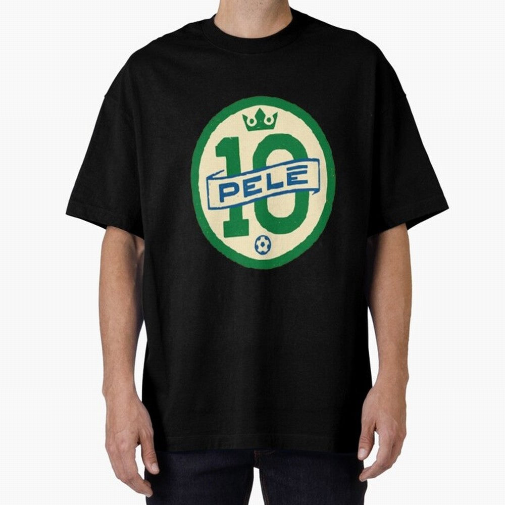 Signed Pele Shirt Oversized T-Shirt Capture Stadium Memories from FIFA World Cup 2026 for Fans of Messi, Neymar and Mbappe and Germany, Bringing Supporter Pride, Iconic Celebrations, Legendary Names and Global Match Day Energy; Perfect for