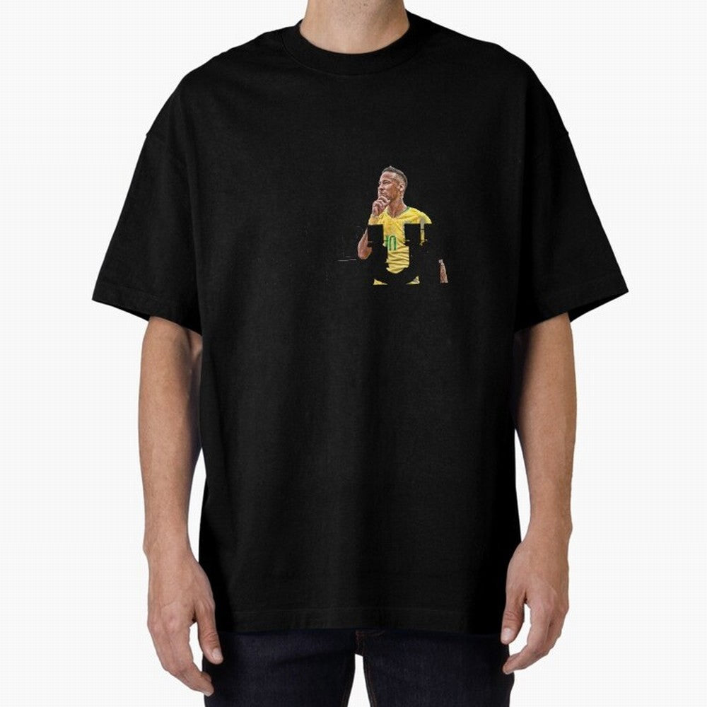 NEYMAR NEVER GIVE UP Classic T-Shirt Celebrate National Team Dreams in Global Football Passion for FIFA World Cup 2026 Group Stage, Made for Messi, Neymar and Mbappe, Brazil, Portugal and Argentina, Retro Football Energy, Iconic Rivalries, Trophy
