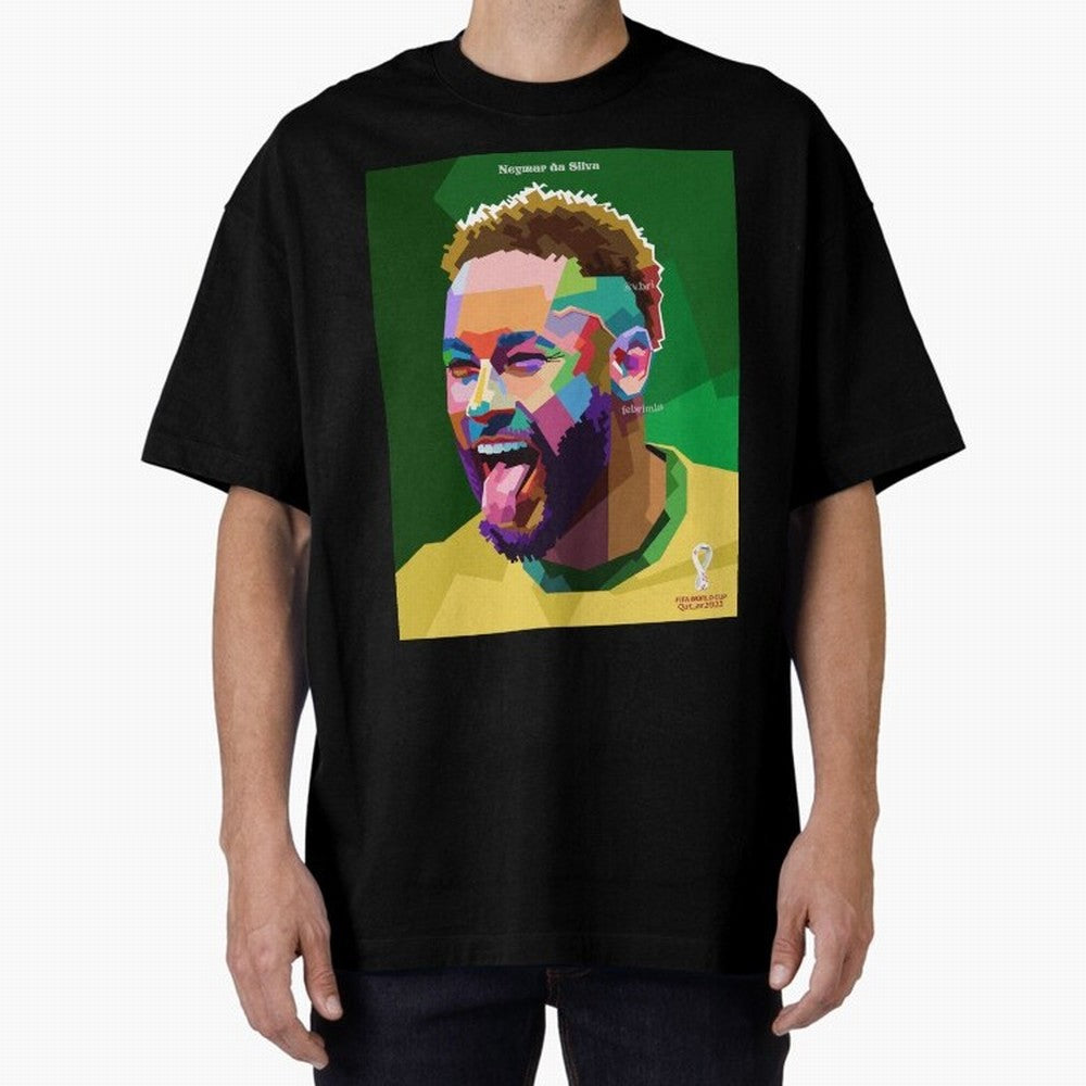 Neymar Brazil World Cup 2022 Pop Art Classic T-Shirt Follow FIFA World Cup 2026 USA Canada Mexico Featuring Messi and Cristiano Ronaldo, Argentina Energy, Football Passion, Legendary Performances, Festival Vibes and Supporter Community; Ideal for